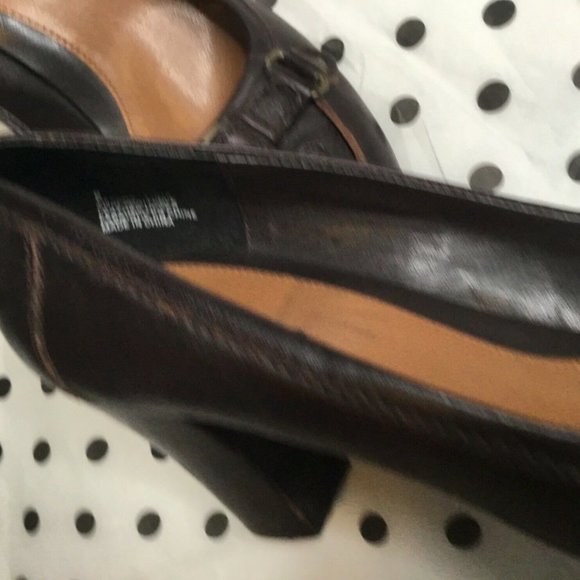 Nygard Collection Womens Leather Block Heel Pumps - Picture 5 of 12